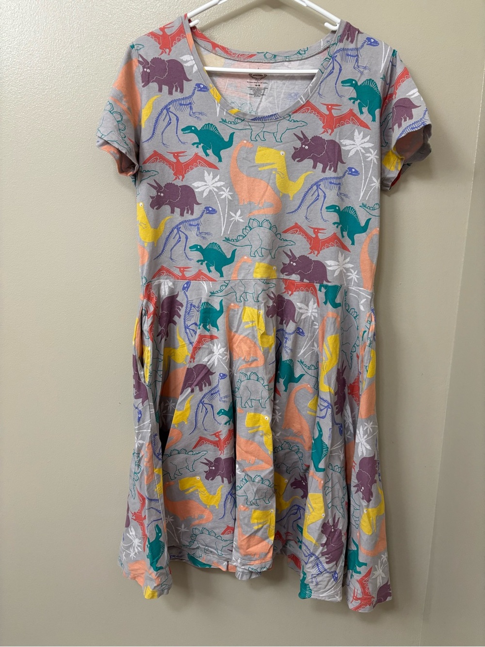 Princess Awesome Adult size 16-18 twirler dress “Mesozoic Mischief” pattern